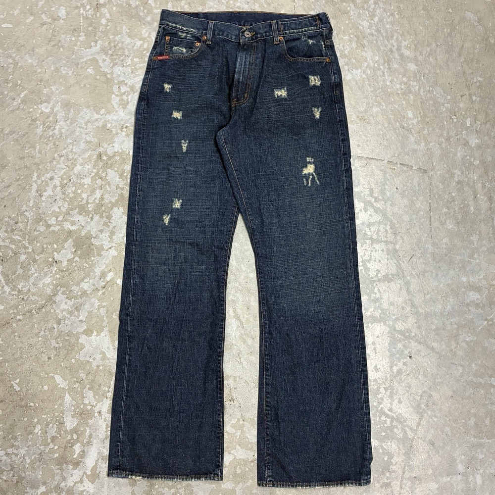 Vintage Y2K Guess Jeans Mens 34 Relaxed Skater Baggy Grunge Distressed